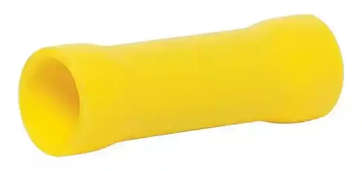 Yellow Buttsplice Crimp Pk 100 Cable Joiner