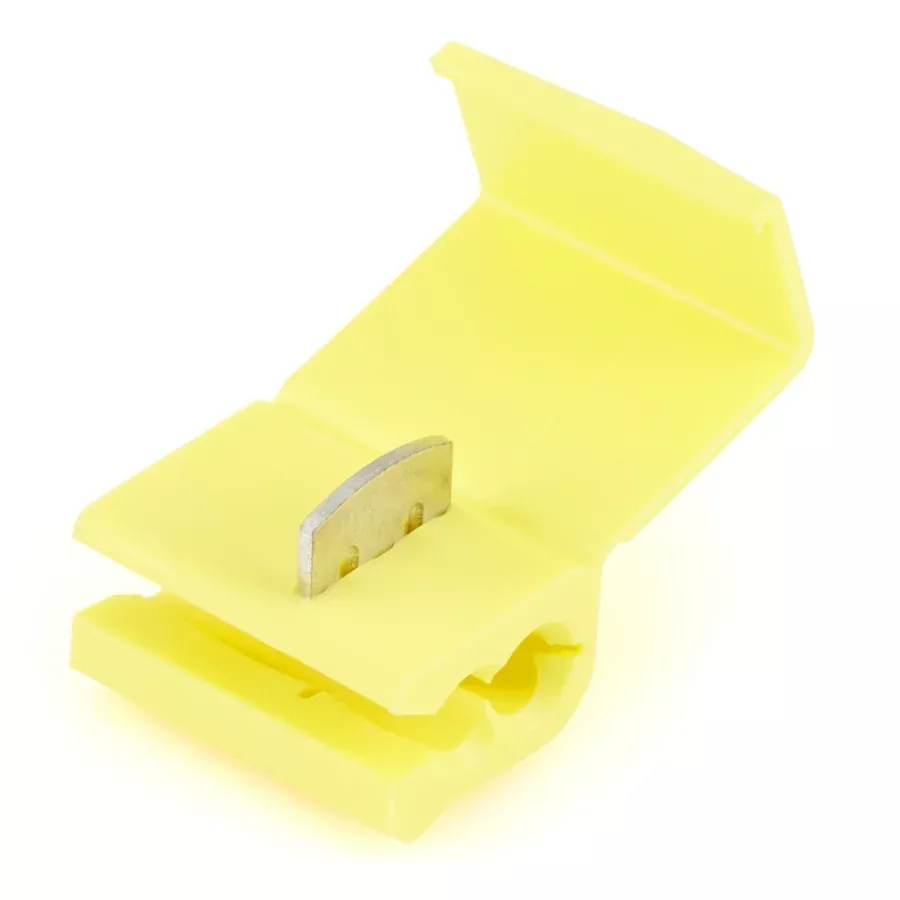 Yellow Instant Tap Quick Splice Connector 12-10 Gauge - 100 Pack