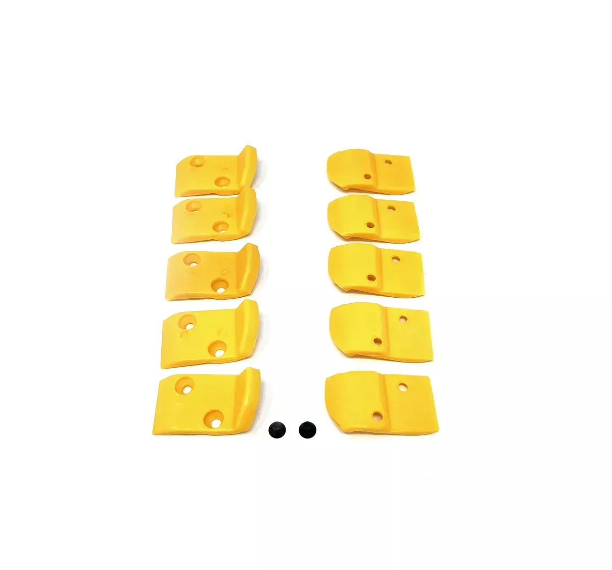Yellow Nylon Rectangular Inserts for Leverless Head Hunter/Corghi - Pack of 10