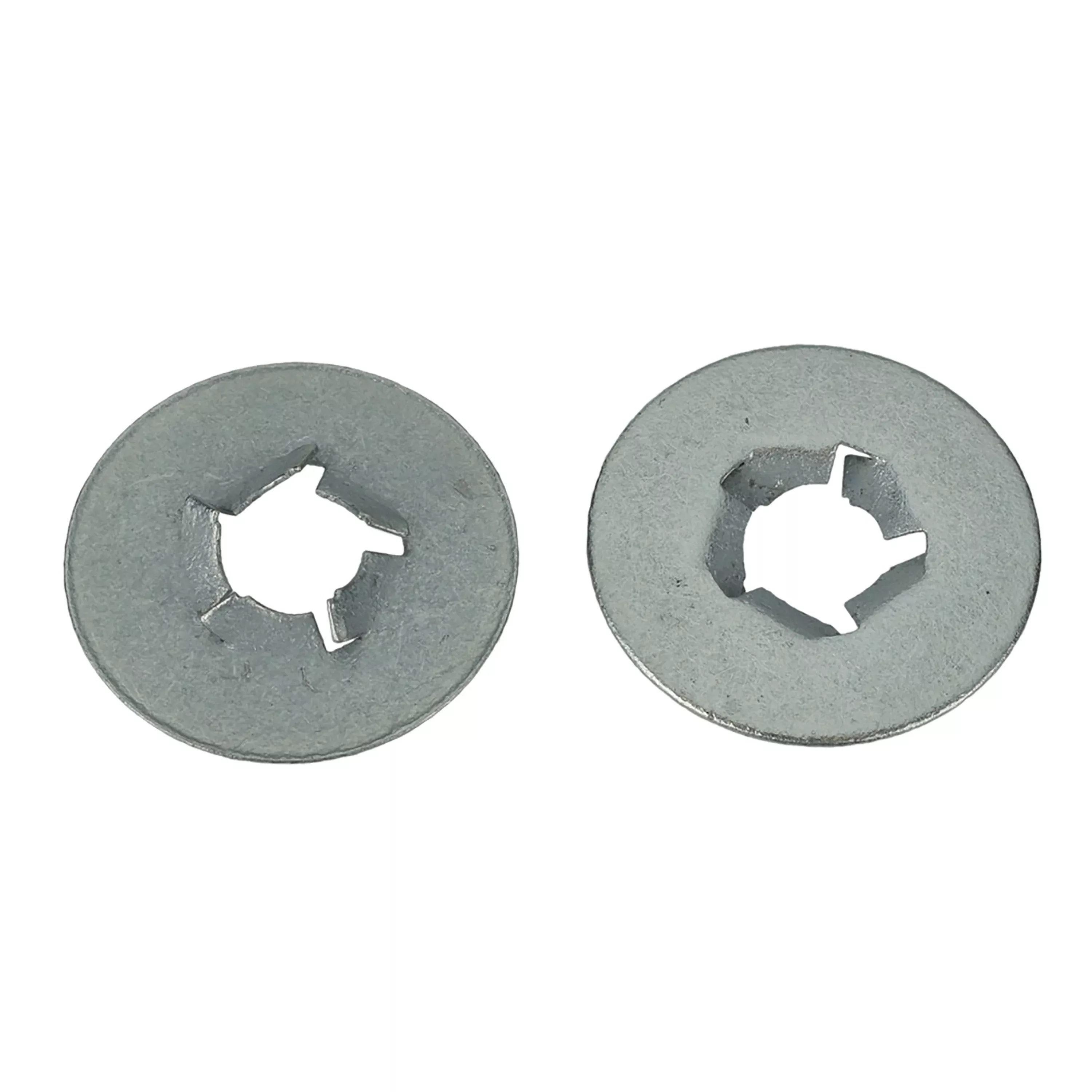 Zinc Bumper Strip Retainer Clip - 8 - 1.25 MM Screw Size - 24 MM O. D. Flange - 50 Pack