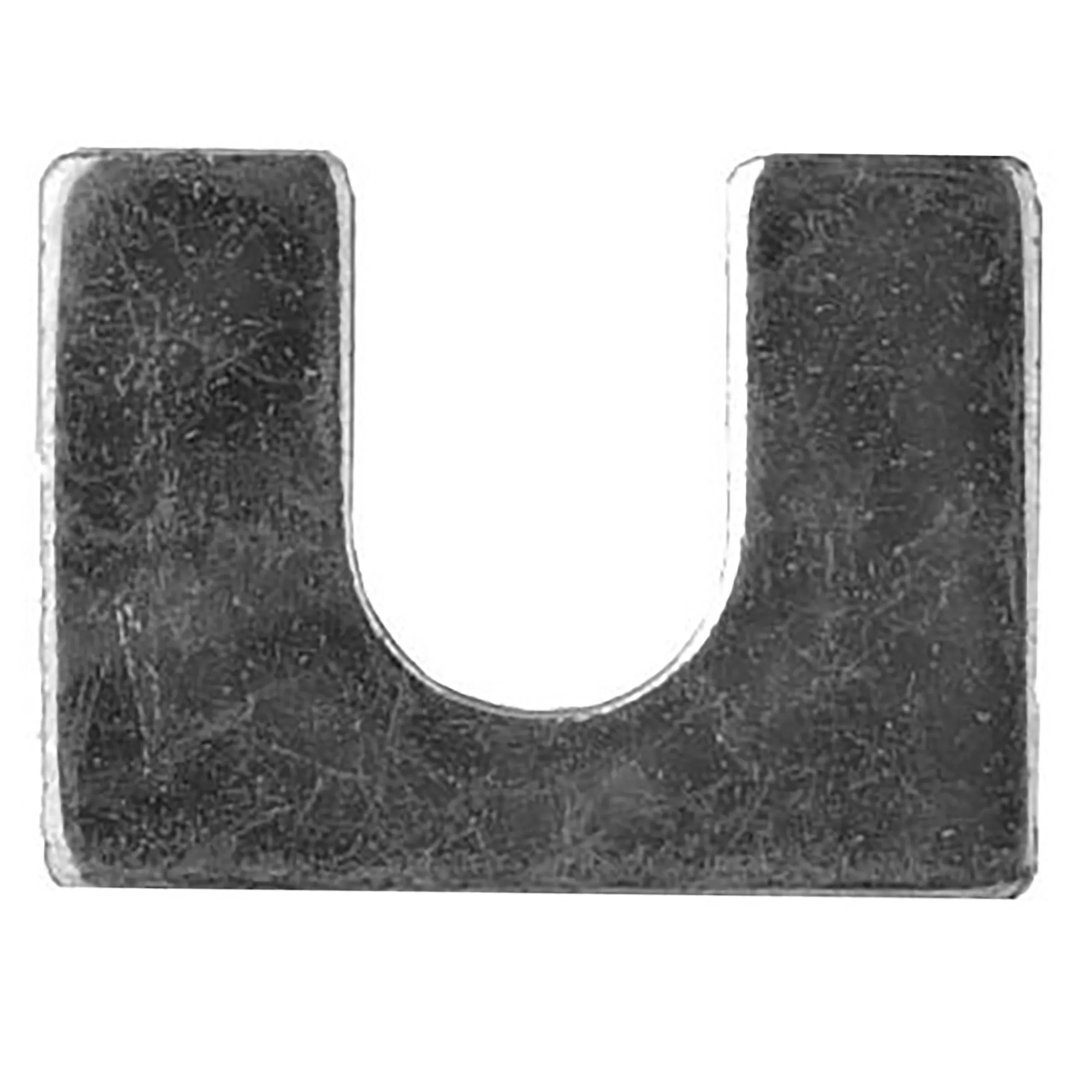 Zinc Plated Steel Body Shims - 1/8" Thick, 3/4" Slot, 2" x 1-1/2" O.D. - 50 Pack