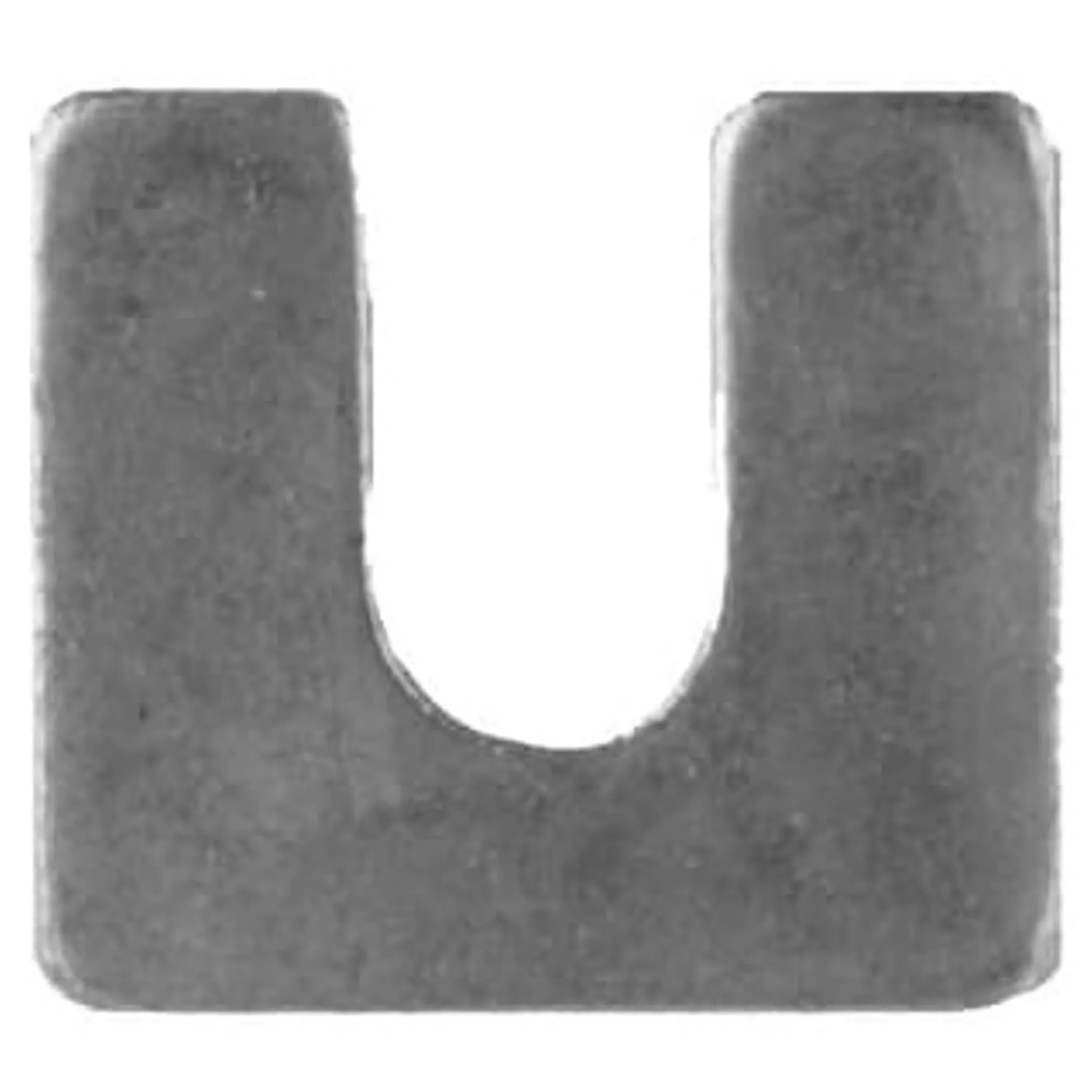 Zinc-Plated Steel Body Shims - 1/8" Thick - 3/8" Slot - 1 1/4" x 1 1/8" O.D. - 100 Pack